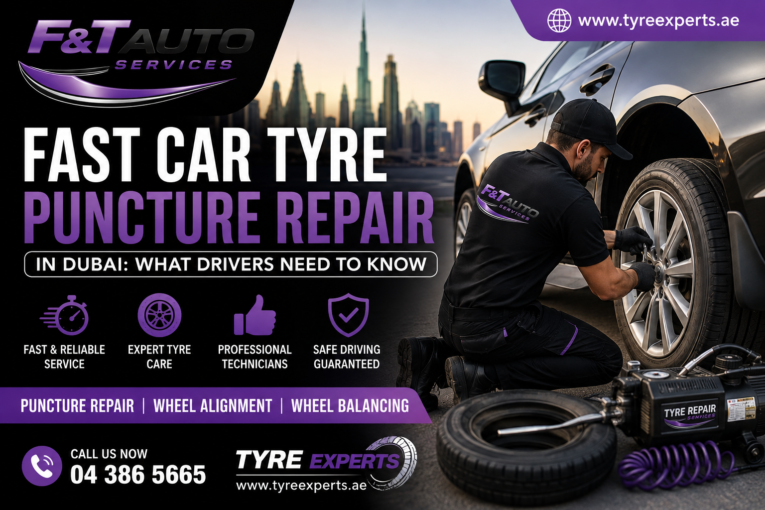 Car Tyre Repair in Dubai